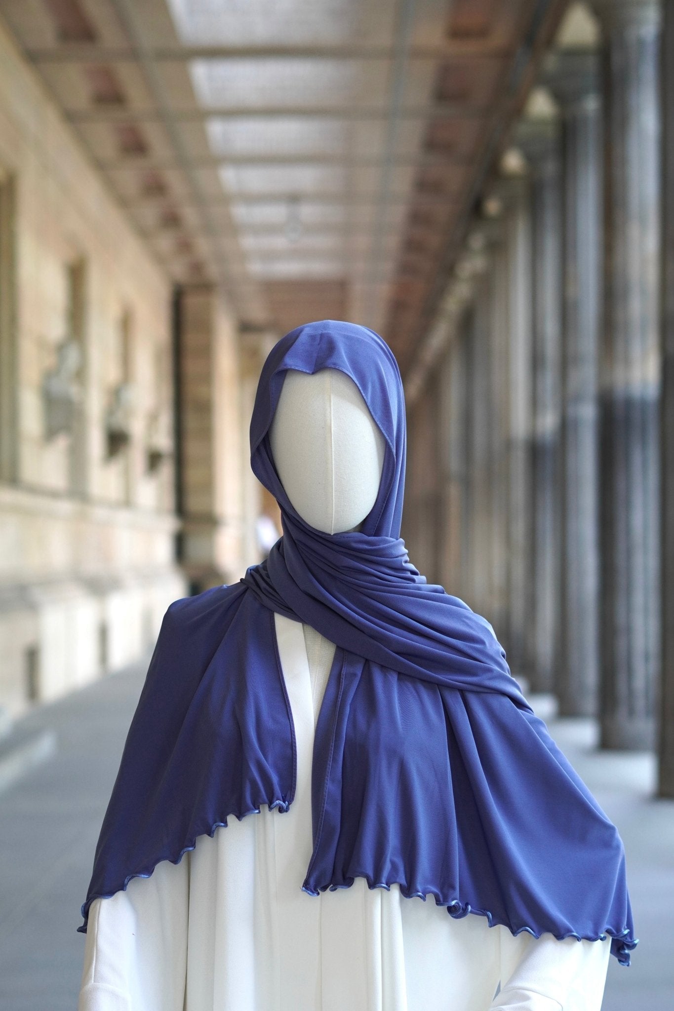 Jersey Hijab Welle “Himmelsblau” - Byaygul