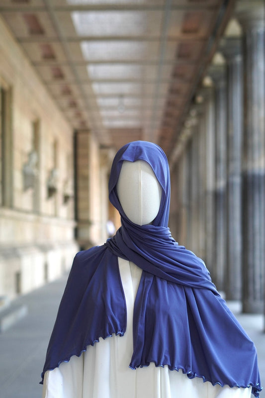 Jersey Hijab Welle “Himmelsblau” - Byaygul