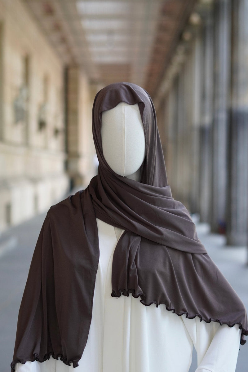 Jersey Hijab Welle “Kaffeetraum” - Byaygul