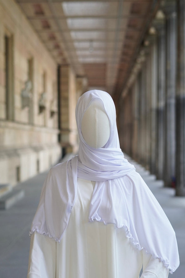 Jersey Hijab Welle “Schneeweiß“ - Byaygul