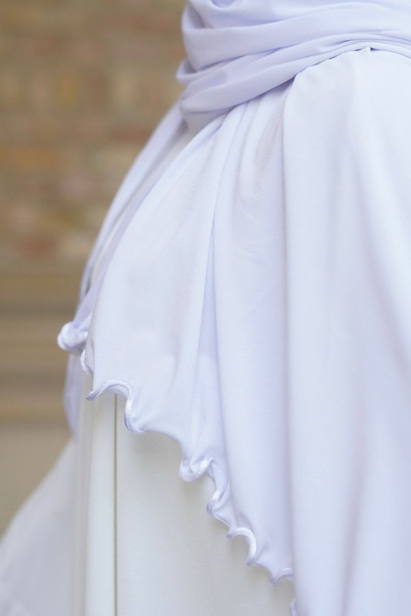 Jersey Hijab Welle “Schneeweiß“ - Byaygul