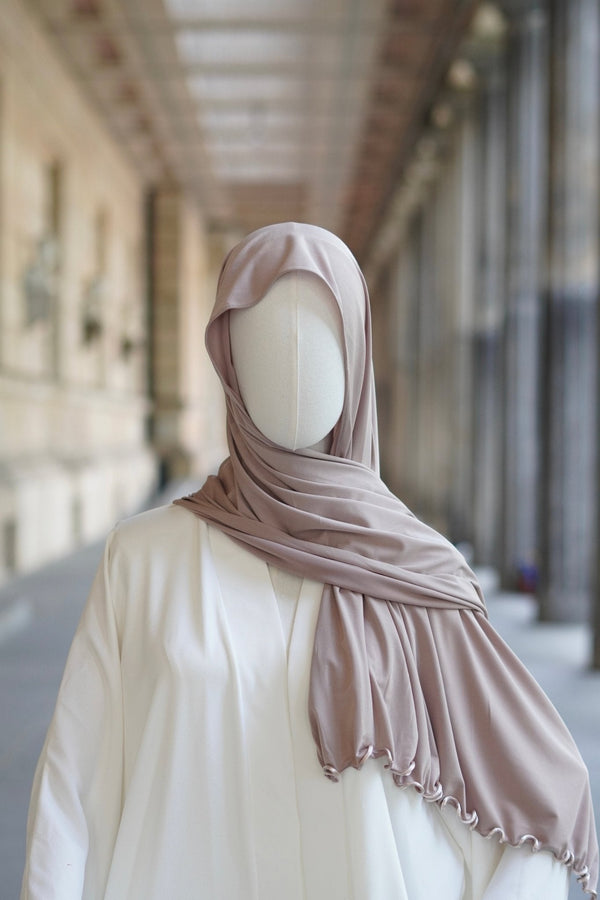 Jersey Hijab Welle “Taupe“ - Byaygul