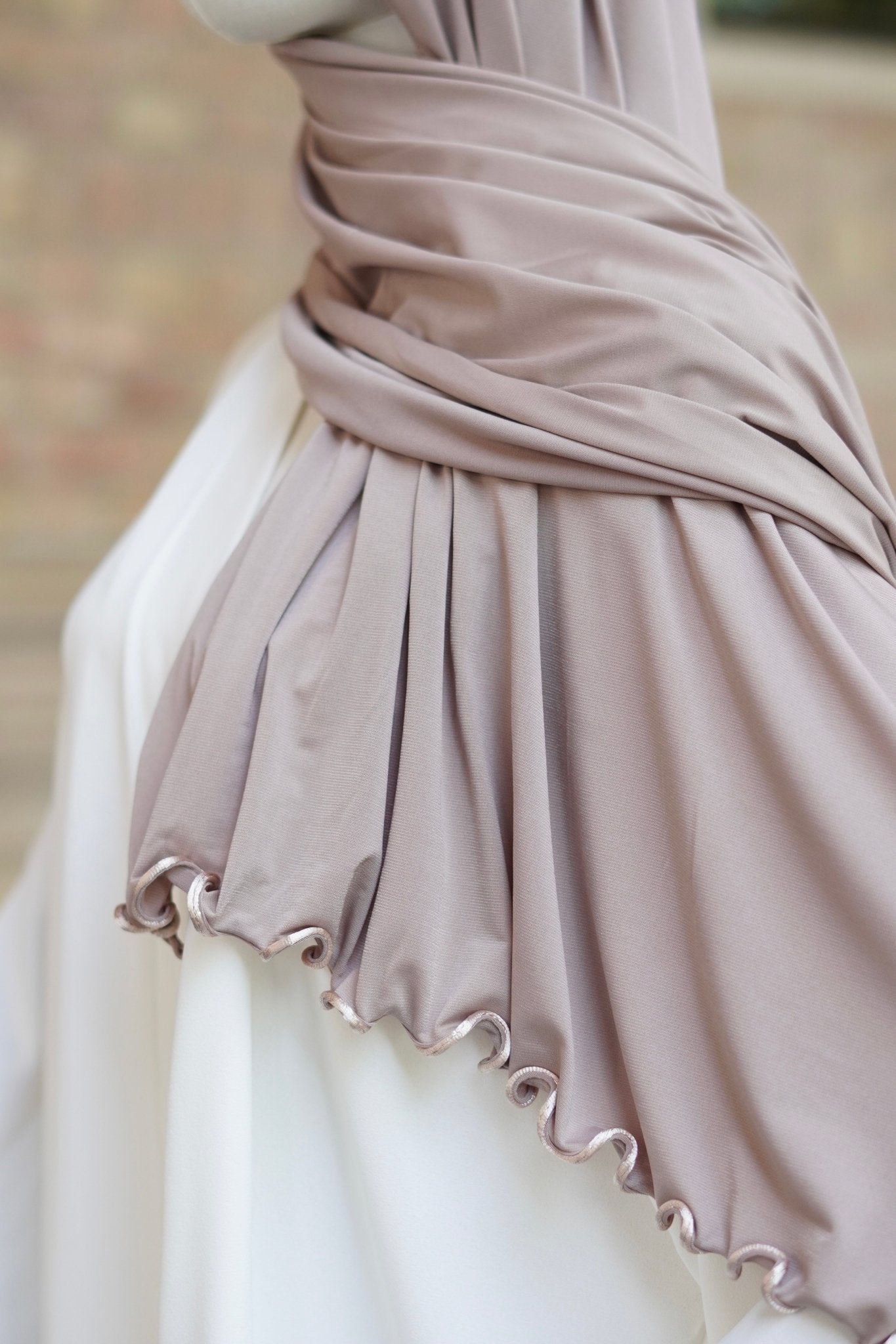 Jersey Hijab Welle “Taupe“ - Byaygul