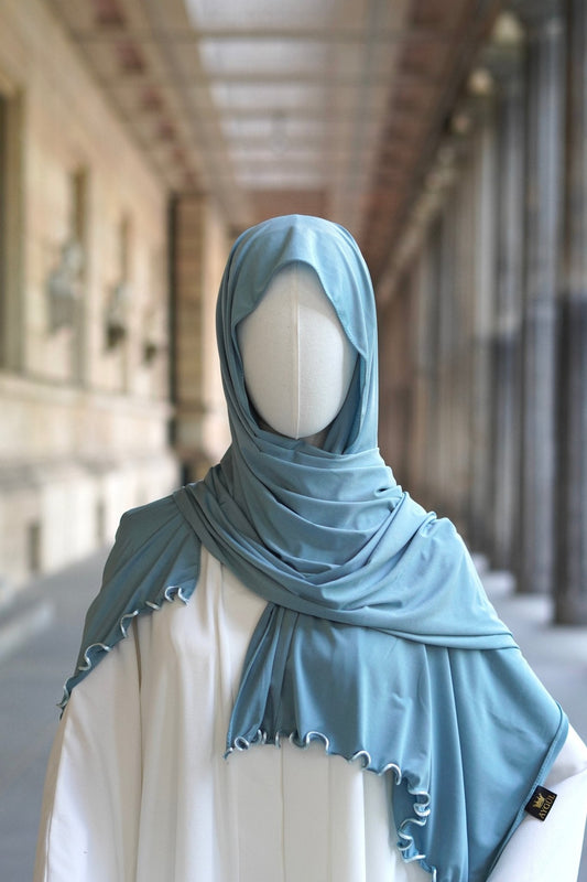 Jersey Hijab Welle “Türkis” - Byaygul