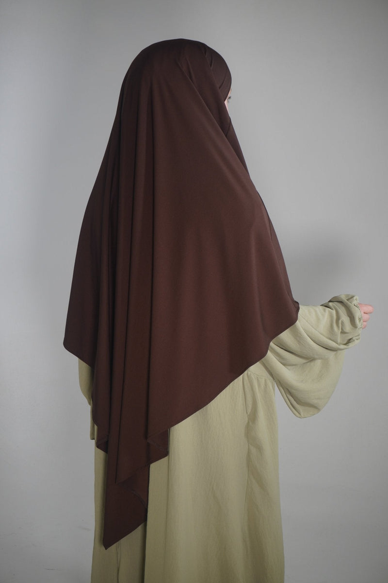 Jersey Khimar kastanienbraun - Byaygul