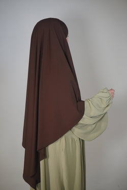 Jersey Khimar kastanienbraun - Byaygul