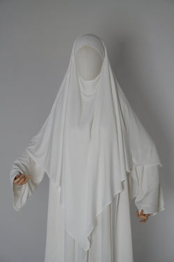Jersey Khimar weiß - Byaygul
