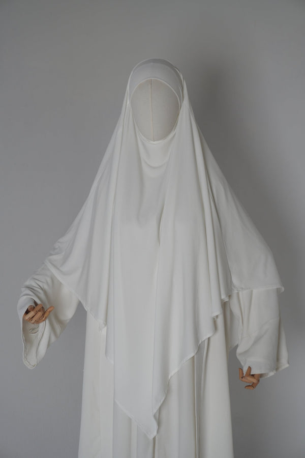 Jersey Khimar weiß - Byaygul