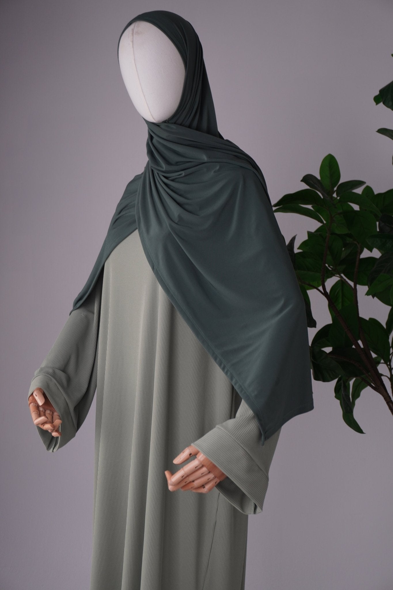 Jersey Kleid Matcha - Byaygul