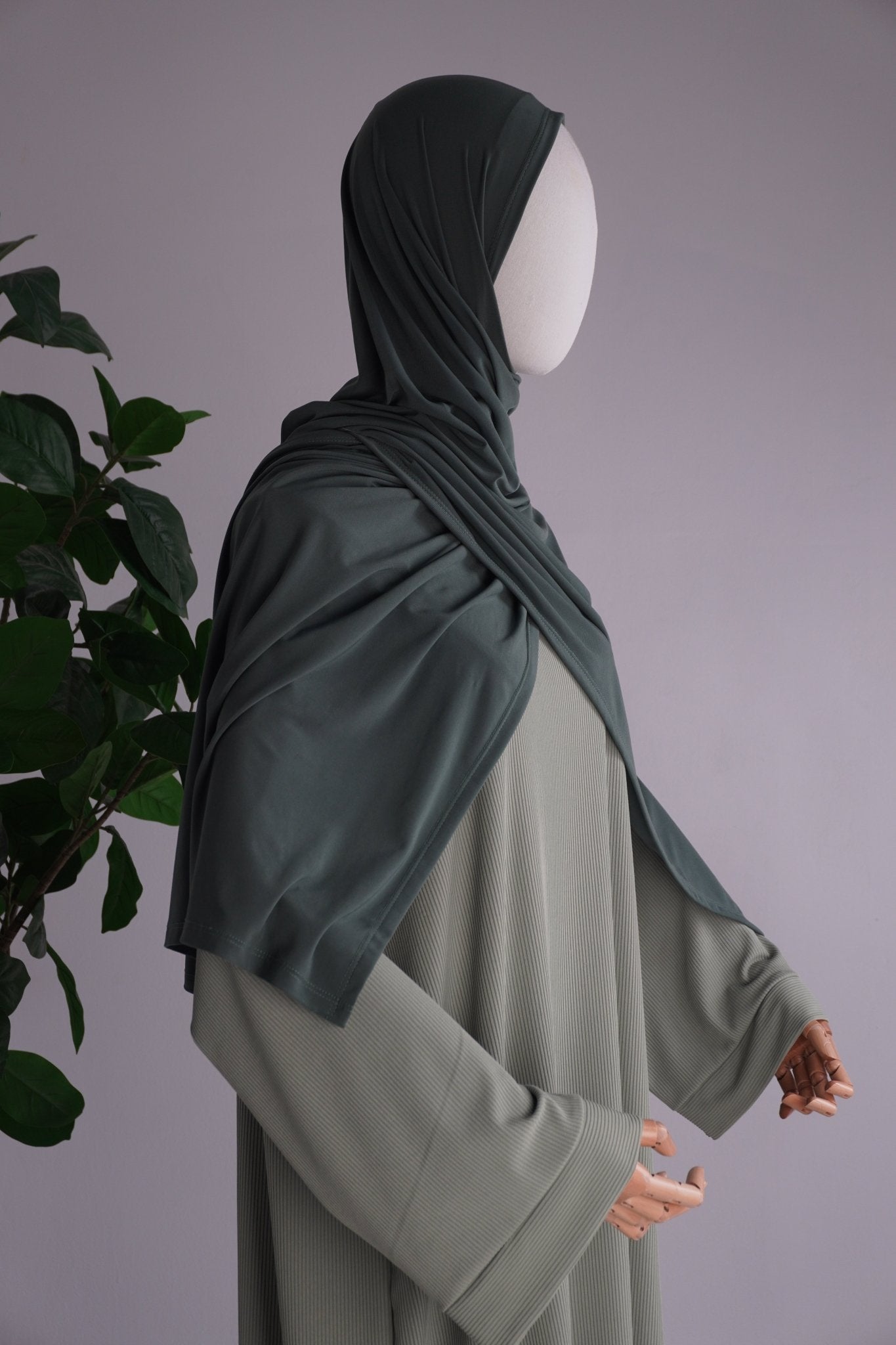 Jersey Kleid Matcha - Byaygul