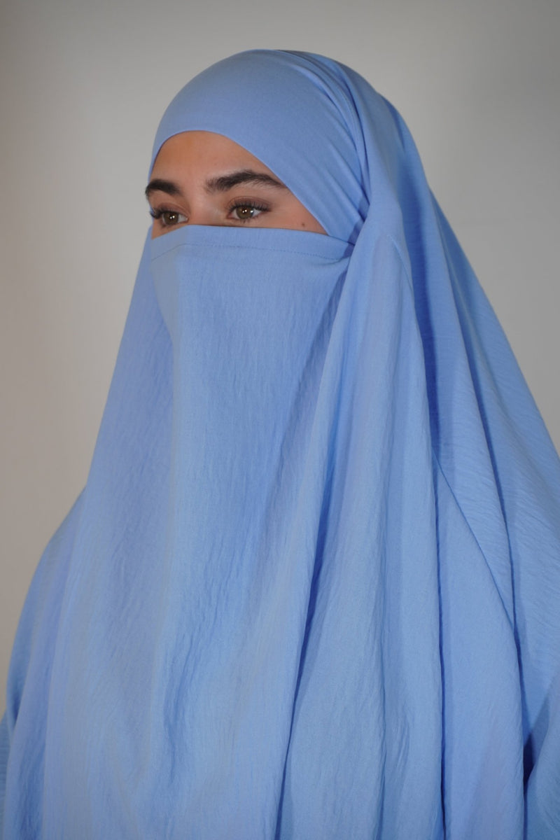 Khimar Einlagig babyblau - Byaygul