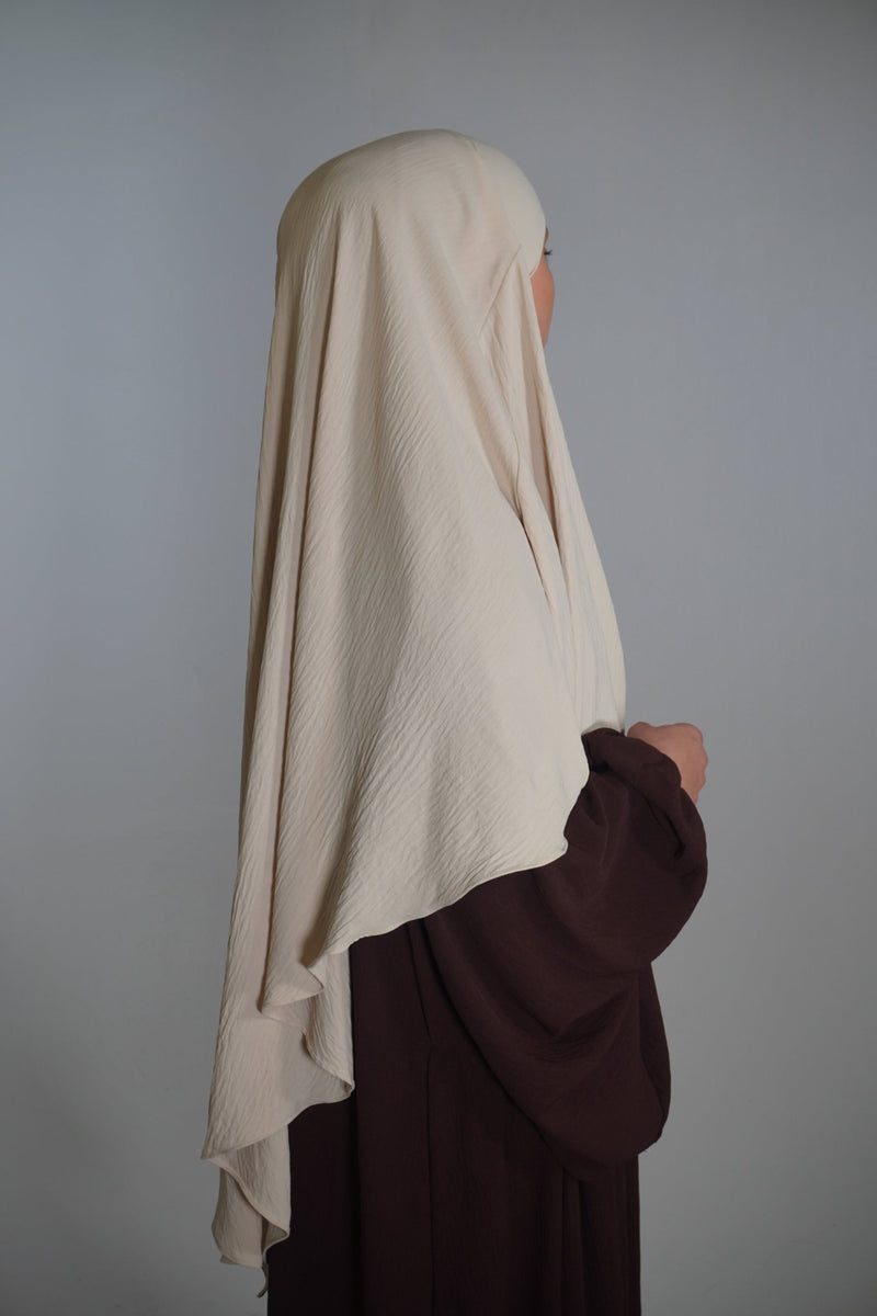 Khimar Einlagig beige - Byaygul