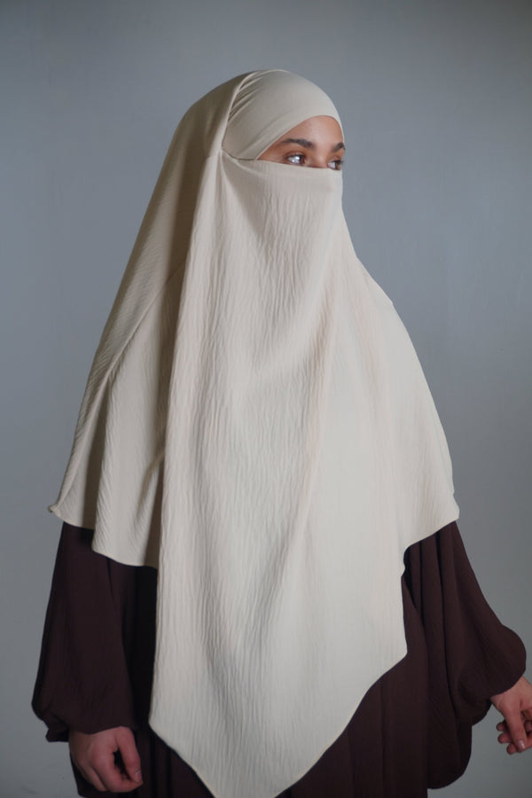 Khimar Einlagig beige - Byaygul