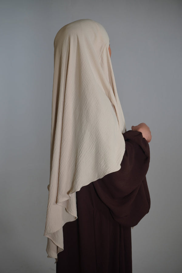 Khimar Einlagig beige - Byaygul