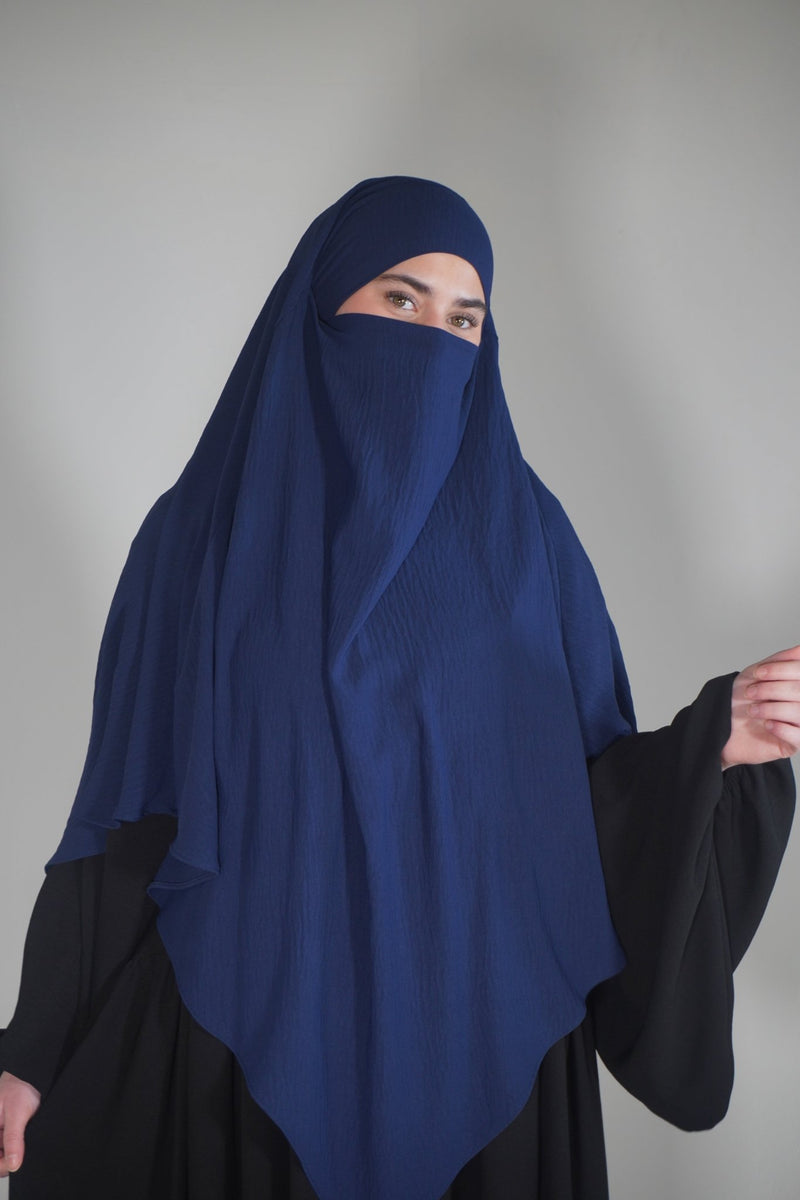 Khimar Einlagig dunkelblau - Byaygul