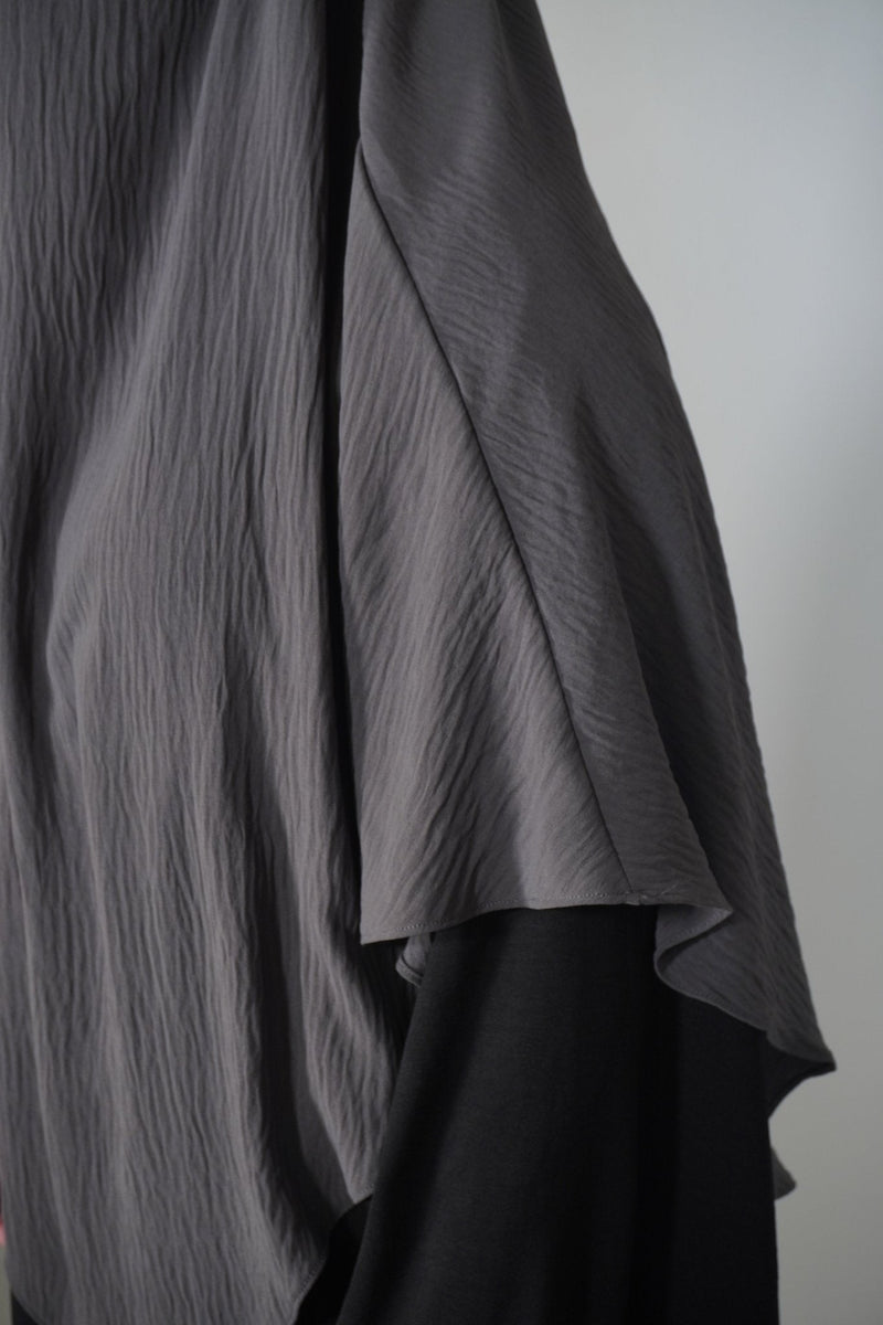 Khimar Einlagig dunkelgrau - Byaygul