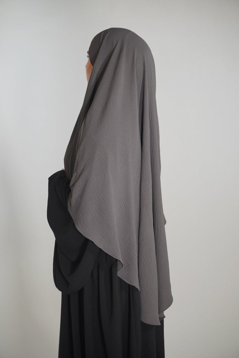 Khimar Einlagig dunkelgrau - Byaygul