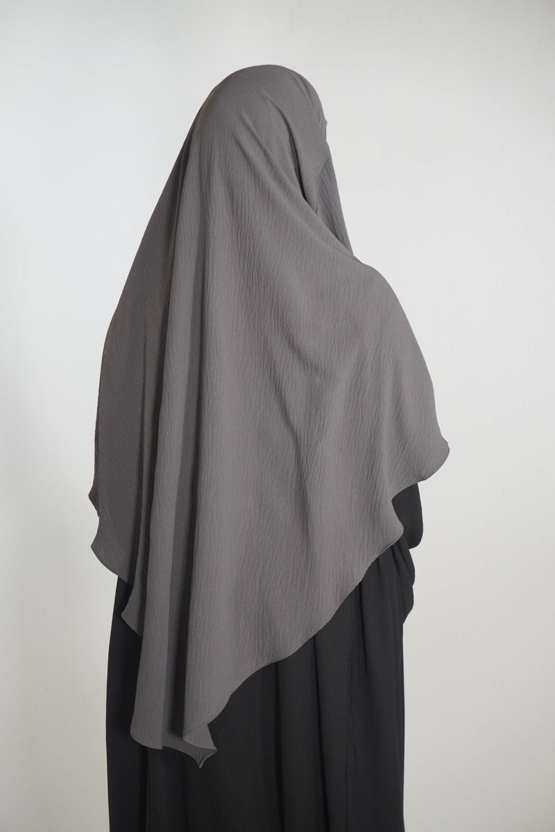 Khimar Einlagig dunkelgrau - Byaygul
