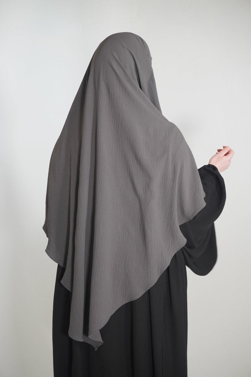 Khimar Einlagig dunkelgrau - Byaygul