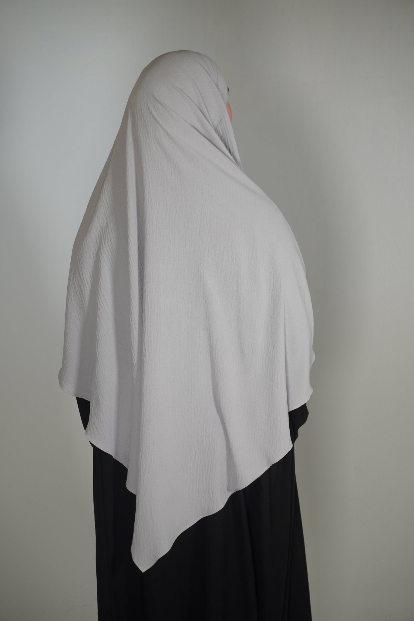Khimar Einlagig hellgrau - Byaygul