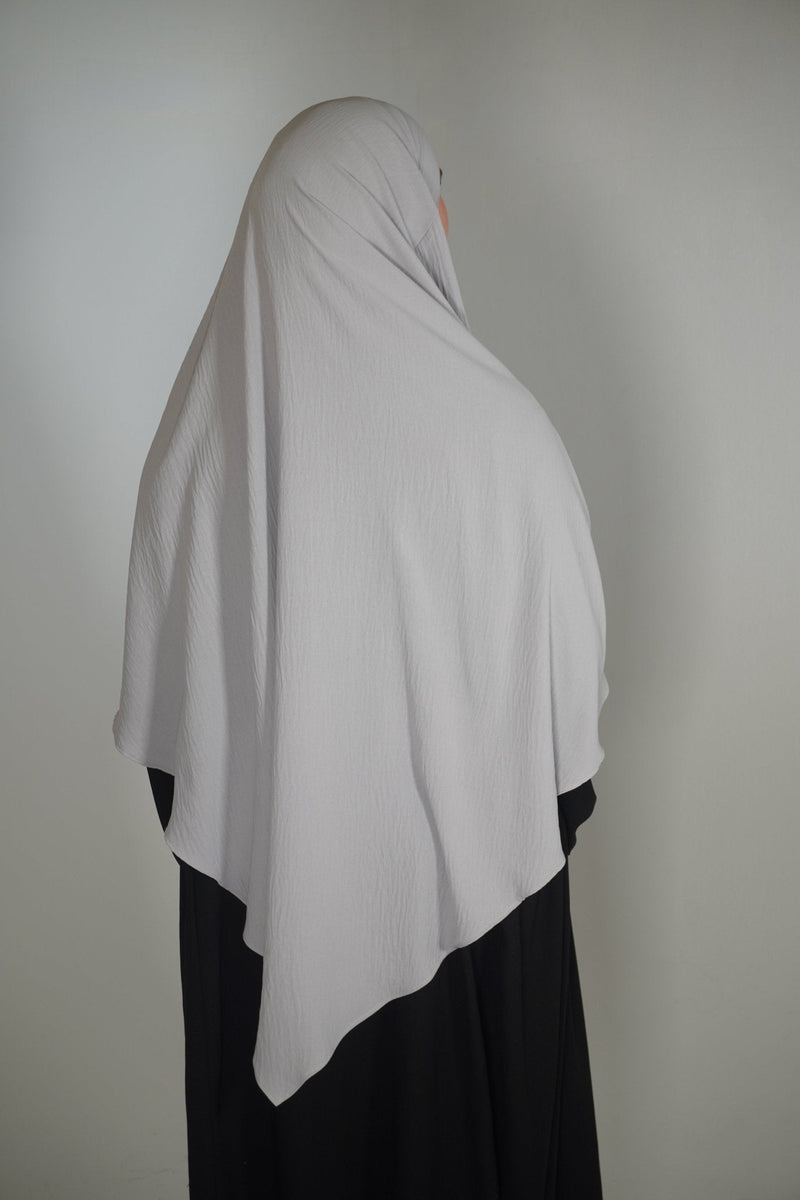 Khimar Einlagig hellgrau - Byaygul