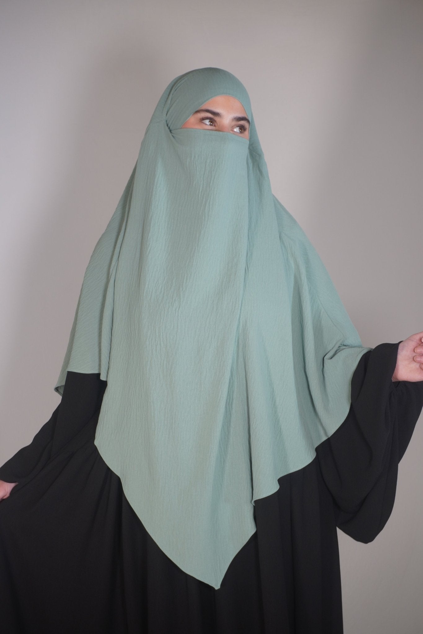 Khimar Einlagig mintgrün - Byaygul