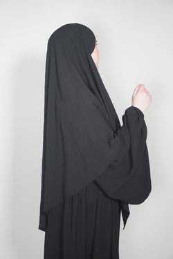Khimar Einlagig schwarz - Byaygul