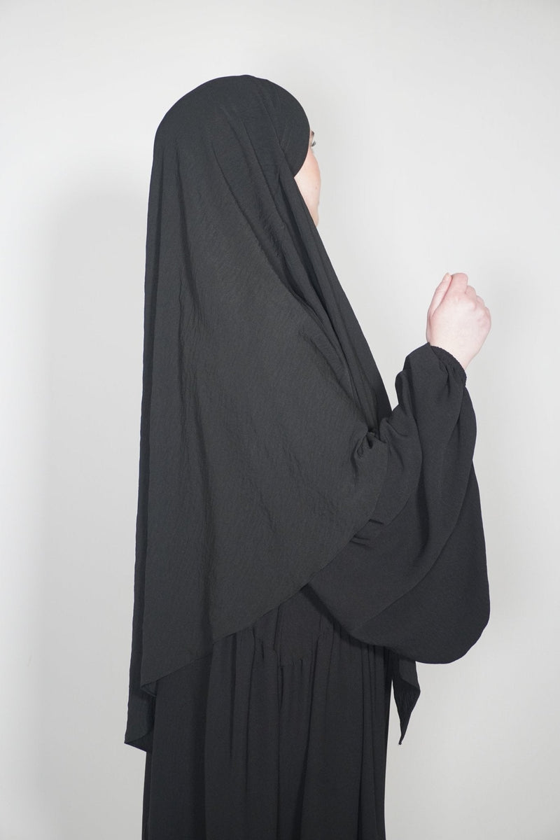 Khimar Einlagig schwarz - Byaygul