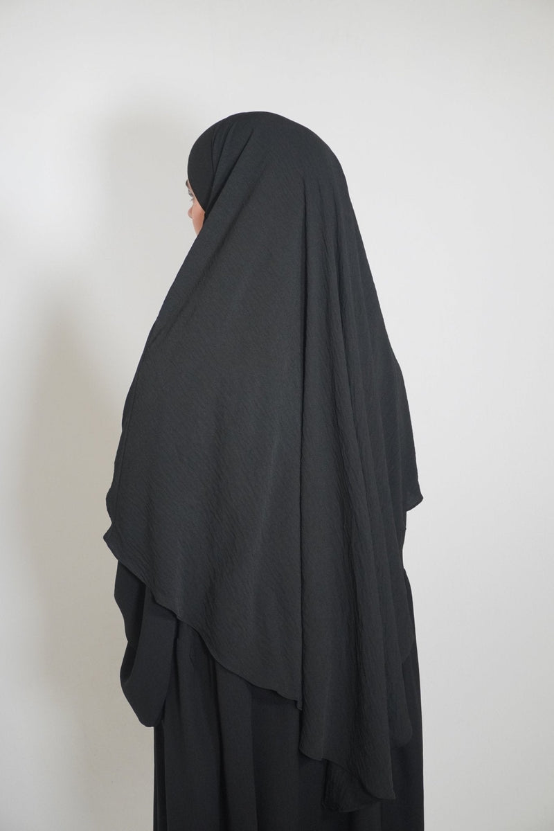 Khimar Einlagig schwarz - Byaygul