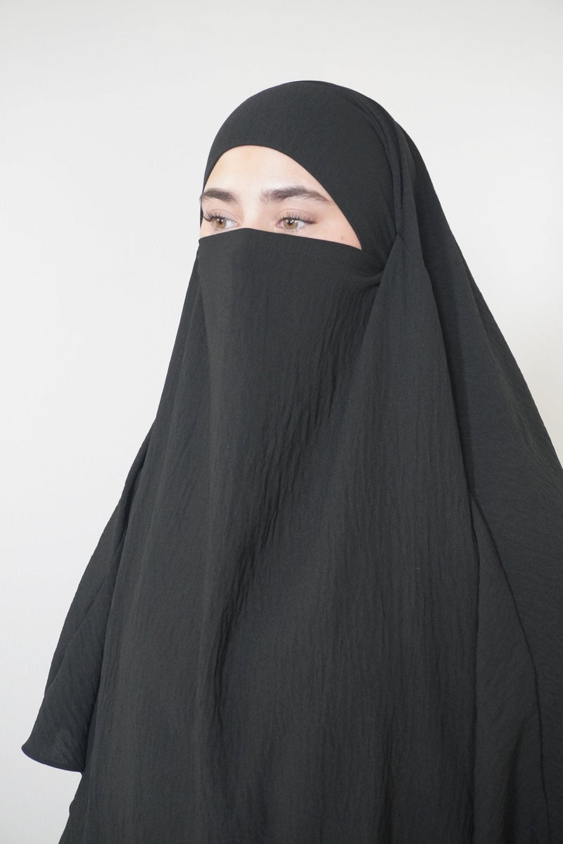 Khimar Einlagig schwarz - Byaygul