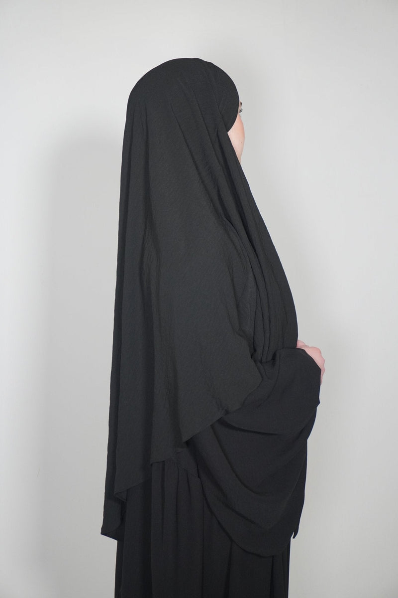 Khimar Einlagig schwarz - Byaygul