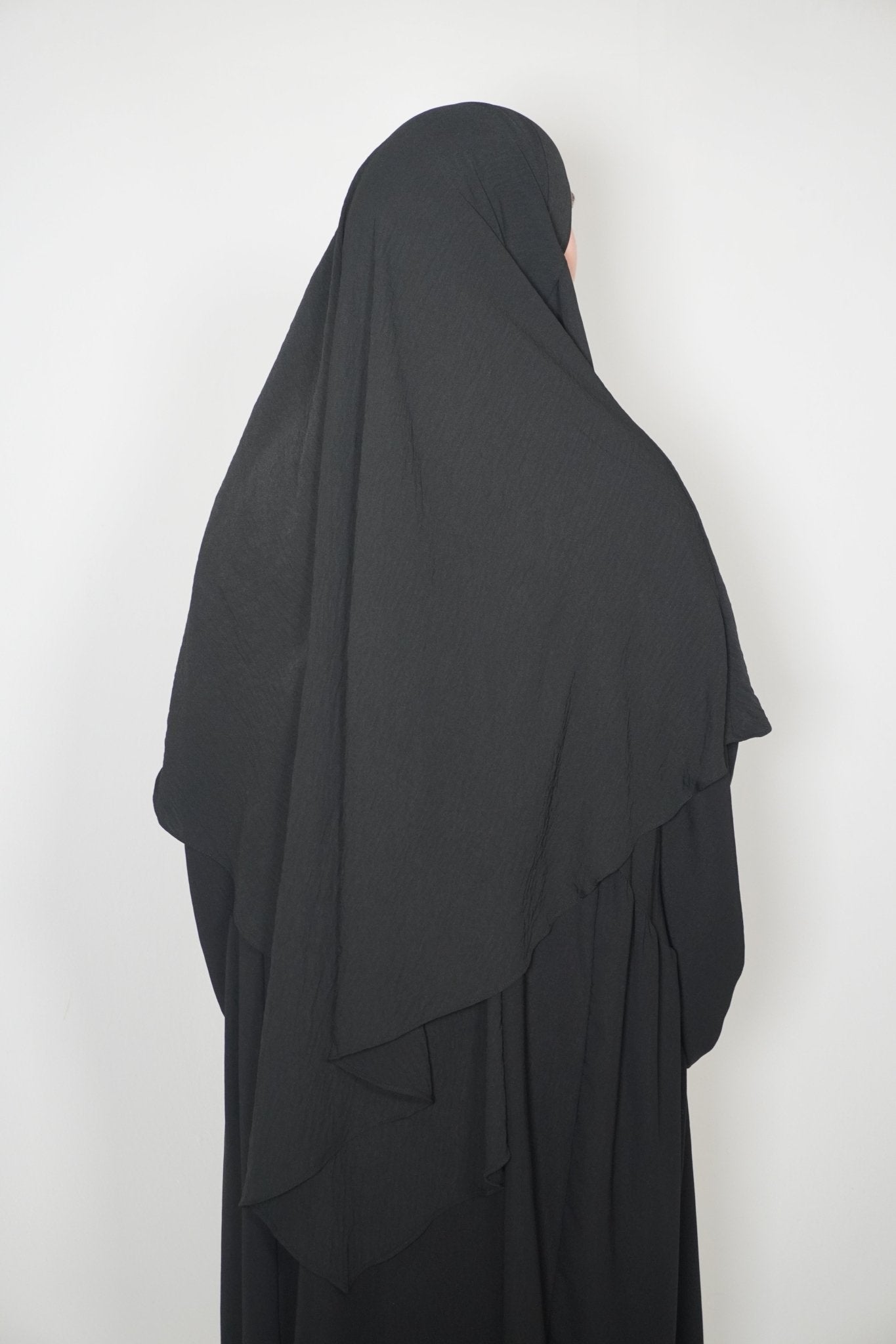 Khimar Einlagig schwarz - Byaygul