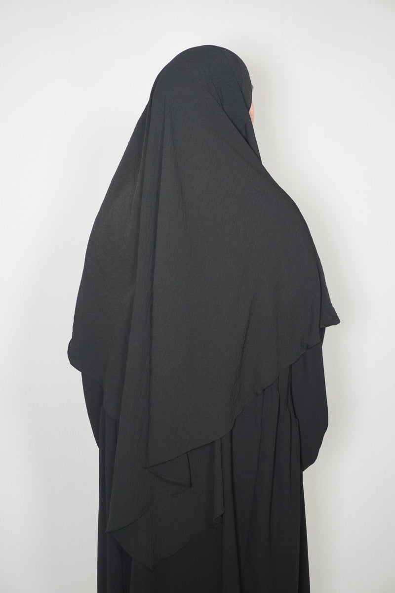 Khimar Einlagig schwarz - Byaygul