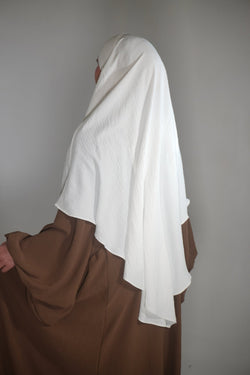 Khimar Einlagig weiß - Byaygul