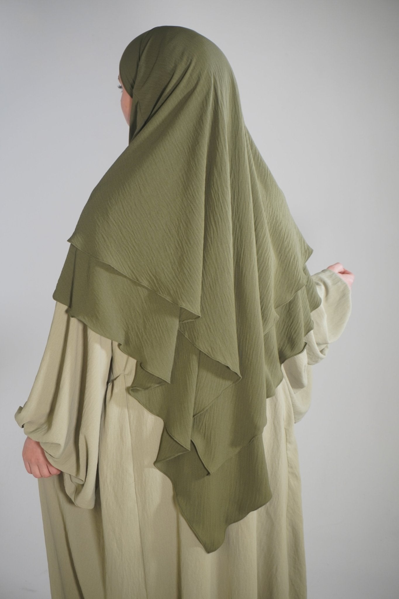 Khimar Zweilagig armeegrün - Byaygul