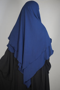 Khimar Zweilagig dunkelblau - Byaygul